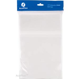 500 OPP Resealable Plastic Bags for Standard 14mm DVD Cases - Thin Economy Plastic for Retail Wrap