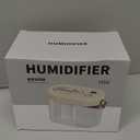 DIGIX Rechargeable Portable Humidifier-Smart Display, Night Light, Easy Clean,1.4L Small Humidifiers for Bedroom Baby, Personal Mini Humidifier for Travel Home Plants,3 Mist Modes, Auto Shut-Off (White)