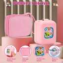 MGZNMTY Carrying Case and Silicone Case for Bitzee Magicals Interactive Toy Digital Pet and Protective Skin Cover for New Bitsy Electronic Virtual Pet (Pink)