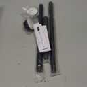 TEECK Shower Curtain Rod, 32-50 inch Adjustable Tension Spring, 1 Inch Shower Curtain Rod Tension, Anti-Slip, Rust-Proof, No Drilling, for Bathroom, Black