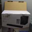 Karaoke Soundbar with Subwoofer for TV: Sound Bar with 2 Wireless Microphones - Home Theater Surround Sound System - Bluetooth Speaker with Remote Supports HDMI ARC/Optical/AUX/USB for TV/PC