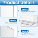 Thyle 20 Pack Acrylic Sign Holders 4"x9",Clear Table Menu Display, Double Sided Plastic Flyer Display Stand for Restaurant Menu, Price Sign, Deli, Office, Counter, Easy to Insert and Change