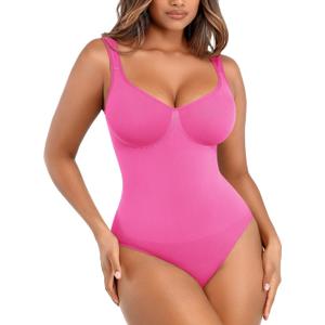 Lover-Beauty Body Suits for Women Seamless Shapewear Bodysuit Tummy Control Body Shaper