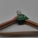 Household Essentials CedarFresh Cedar Coat Hangers, Pack of 4, 100% Eastern Red Cedar, Lockable Crossbar, Slip-Resistant Notches, and Chemical-Free Moth Deterrent, Non-Staining, Natural