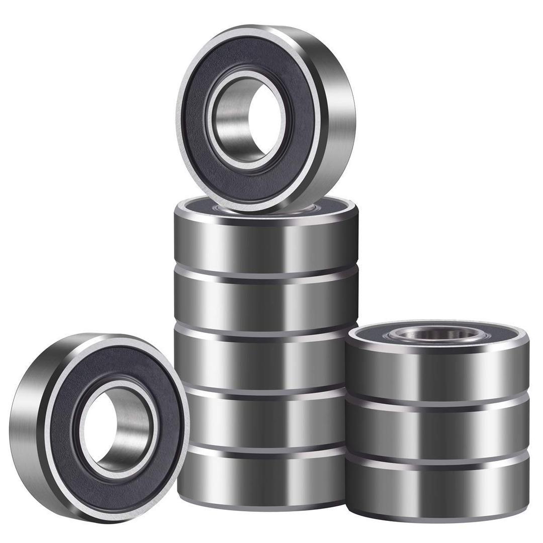 Donepart 6204RS Bearings 20mm x 47mm x 14mm - Heavy-Duty, Double Sealed | Perfect for Motors, Machinery, & DIY (10-Pack) | Durable, Quiet, Precision Fit for Long-Lasting Performance