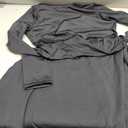 Kaximil Women's Crew Neck Long Sleeve Corset Mini Dress Ruffle Hem Short Party Club Dresses (Large, Black)