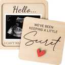 KATINAT Grandparent Reveal Keepsake, Pregnancy Announcement for Grandparents, Baby Announcement Sign, Ultrasound Picture Frames Wooden Keepsake Box, First Time Grandparents Gift