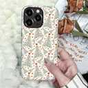 Generic Compatible with for iPhone 16 Pro Max,Green Red Christmas Tree Star Phone Case for Girl Women Boy Men,Scratch Resistant Shockproof Cover Case for iPhone 16 Pro Max