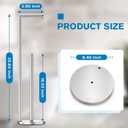 Toilet Paper Holder Stand, Toilet Paper Stand Brushed Nickel, Free Standing Toilet Paper Holder, Toilet Paper Storage by Bathth