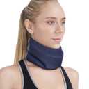 Neck Brace for Sleeping - Cervical Collar Relief Neck Pain and Neck Support Soft Foam Wraps Keep Vertebrae Stable for Relief of Cervical Spine Pressure for Women & Men (Blue, Small)