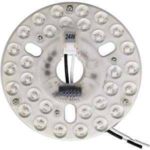 24W 5.3" LED Ceiling Fan Light Kit Replacement LED Light Board Panel with 3 Color Temperature Memory Function