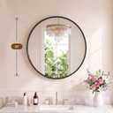 NEWBULIG 20-Inch Round Wall Mirror, Bathroom Wall Circle Mirror