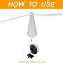 PIOPIAONIU 5 Pcs Table Fly Fans for Indoor and Outdoor Food Fans for Restaurant,Home Party