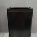 6.6 Gallon/25L Stainless Steel Square Trash Can, Large Capacity Kitchen Garbage Can, Business Trash Bin, Tall, Elegant, Black Waste Basket, for Home, Office, Hotel (25L Black)