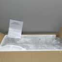 OKELI Clear Ceiling Fan with Light, 52 Inch Black Transparent Ceiling Fans with Light and Remote 3 Reversible Blade LED Ceiling Fan and Light Combo for Living Room, Bedroom, Patio