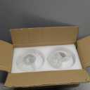 6 Inch Milk White Glass Globes Shade Frosted Replacement Glass Shades - 2.67" Fitter Opening - Lighting Fixture Replacement