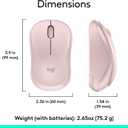 Logitech MK270 Wireless Keyboard and Mouse Combo for Windows, 2.4 GHz Wireless, Compact Mouse, 8 Multimedia and Shortcut Keys, 2-Year Battery Life, for PC, Laptop - Rose