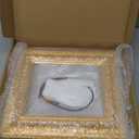 Solid Wood Frame for 8x10 Canvas Paintings, Finished Antique Ornate Patterned Gold Canvas Frames for Oil Painting Art Prints, for Home Living Room Wall Decor (Empty Frame Only, No Backboard and Glass)