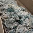 9 ft. Pre-Lit LED Flocked Snow Hinged Pine Artificial Christmas Tree with 550 White Lights