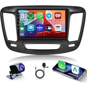 [6G+128G] 8-Core Car Radio for Chrysler 200 200C 200S 2015-2019 Android Car Stereo with Bluetooth GPS,Hodozzy 9 Inch Touch Screen with Wireless Carplay Android Auto,WiFi USB,DSP,FM RDS