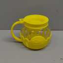 Ecolution Patented Micro-Pop Microwave Popcorn Popper with Temperature Safe Glass, 3-in-1 Lid Measures Kernels and Melts Butter, Made Without BPA, Dishwasher Safe, 1.5-Quart, Yellow