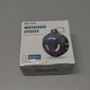 EBODA Bluetooth Shower Speaker, Portable Bluetooth Speakers, IP67 Waterproof Wireless Speaker with LED Light, Floating, 2000mAh, True Wireless Stereo for Kayak, Beach, Gifts for unisex -Black