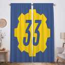 Funnytree Post-Apocalyptic Adventure Window Curtains Wasteland Wanderer Drapes Bedroom Home Room Decor Durable Fabric Machine Washable 82" X 84" SC00283-013
