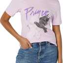 Prince Womens Official Vintage Four DovesT-Shirt (X-Large, Purple)