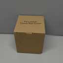 Square Linen Tissue Box Cover with Magnetic Closure, Modern PU Leather Tissue Box Holder for Bathroom Vanity Countertop Night Stands Bedroom Office Desk, Stylish Cube Tissue Holder (Linen)