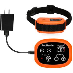 Indoor Pet Barrier for Home,Keeps Areas Off Limits,Dog Home Proofing, Waterproof/Rechargeable/Beep/Static Training Collar,Wireless Electric Fence,1 Dog Orange Kit