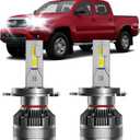 Fits for Toyota Tacoma 1997-2015 Hi/Lo Dual Beam Lights, 2pcs Super Bright 6000K White Hi/Lo Dual Beam Lights Blubs Package