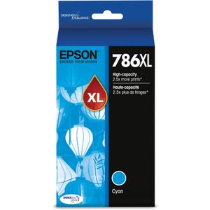 EPSON 786 DURABrite Ultra Ink High Capacity Cyan Cartridge (T786XL220-S) Works with WorkForce WF-5110, WF-5190, WF-5620, WF-5690 EPSON 786 DURABrite Ultra Ink High Capacity Cyan Cartridge (T786XL220-S) Works with WorkForce WF-5110, WF-5190, WF-5620, WF-5690