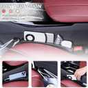 2PCS Car Seat Gap Filler Organizer and Carry Hook,Upgraded Multifunction Gap Filler for Car with Filling Gaps and Storing for Phones Keys,Universal No Drop Seat Guard for Cars