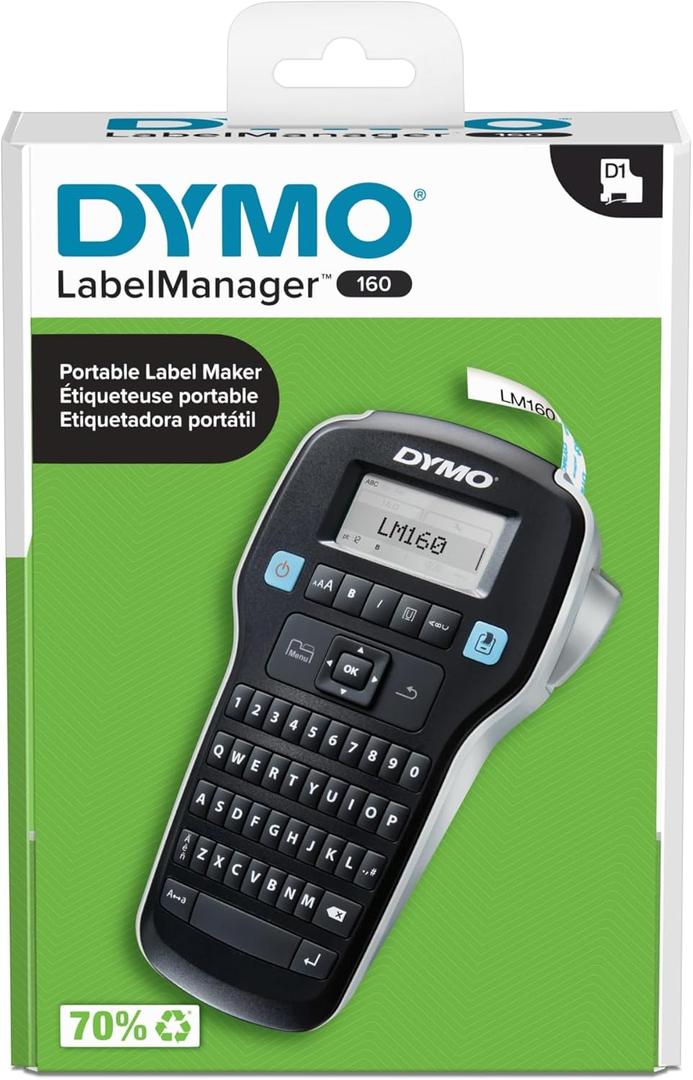 DYMO Label Manager 160 Hand-Held Label Maker, 160 Count (1790415)