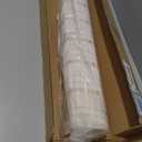 LazBlinds No Tools No Drill Bamboo Roller Shades, Cordless Bamboo Blinds, Light Filtering Roll Up Blinds for Windows, French Door, Porch or Patio, 23'' W x 64'' H, Whitewash B