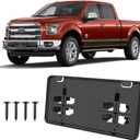 Front License Plate Frame for F150 2015-2017 Licence Plate Holder fits Perfectly with Curvature of Front Bumper F150 License Plate Frame Replace OE FL3Z17A385B