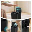 Cesun Motion Sensor Trash Can, 5 Gallon Automatic Bathroom Garbage Can with Lid, Touchless Smart Plastic Slim Wastebasket for Bathroom, Office, rv, Bedroom, Living Room, Black
