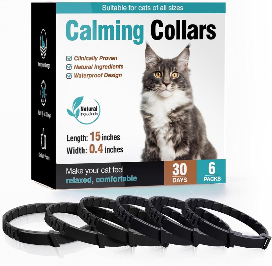 Calming Collar for Cats 6 Pack