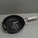 MsMk Small Frying pan, 8-inch Nonstick Durable Egg Omelet Skillet with Stay-Cool Handle, Limestone Non Stick Coating From GRE, 4mm Stainless Steel Base Induction, Oven Safe, Dishwasher Safe