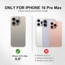 Case for iPhone 16 Pro Max 5G 2024-Genuine Leather Folio Wallet Magnetic Kickstand RFID Blocking Card Slots Shock-Absorbent Phone Cover Compatible with iPhone 16 Pro Max 6.9" (Brown)