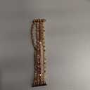 MOFREE Beaded Bracelet Compatible with Apple Watch Band 38mm/40mm/41mm/42mm, Fashion Elastic Stretch Women Bands for iWatch Series 11/10/9/8/7/SE/6/5/4/3/2/1 iPhone Watch Strap Bands Rose Gold