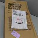 Wire Fruit Basket for Kitchen Storage: Hanging and Counter Basket for Vegetable Produce - Potato and Onion Storage for Pantry 3 Pack Black 