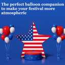 Yunsailing 24 Pcs Heavy Balloon Weights Metallic Anchor, 0.33 lb (5.3 oz) Each Table Weight and 1 Roll Iridescent Ribbon for Outdoor Wedding, Graduation, Birthday Party Decorations(Blue)