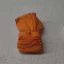 85% Cotton 15% Linen Dinner Cloth Set of 12 Napkins for Everyday Use Over Sized Easter Special Mitered Corners Napkins, Pre Shrunk Good Absorbency Ultra Soft Quality 18x18 in(Orange)