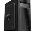 Zalman T6 ATX Mid Tower Computer PC Case, Pre-Installed 120mm Fan, 5.25 ODD, USB 3.0, Patterned Mesh Design, mATX ITX for Gaming Workstation, Black