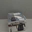 Hamilton Beach Compact 20 Oz. / 0.6 Liter Gooseneck Electric Kettle for Boiling Water, Pour Over Coffee, Tea, Ultra Fast Heating With 1200 Watts, Stainless Steel BPA-Free Interior, Black (41045)