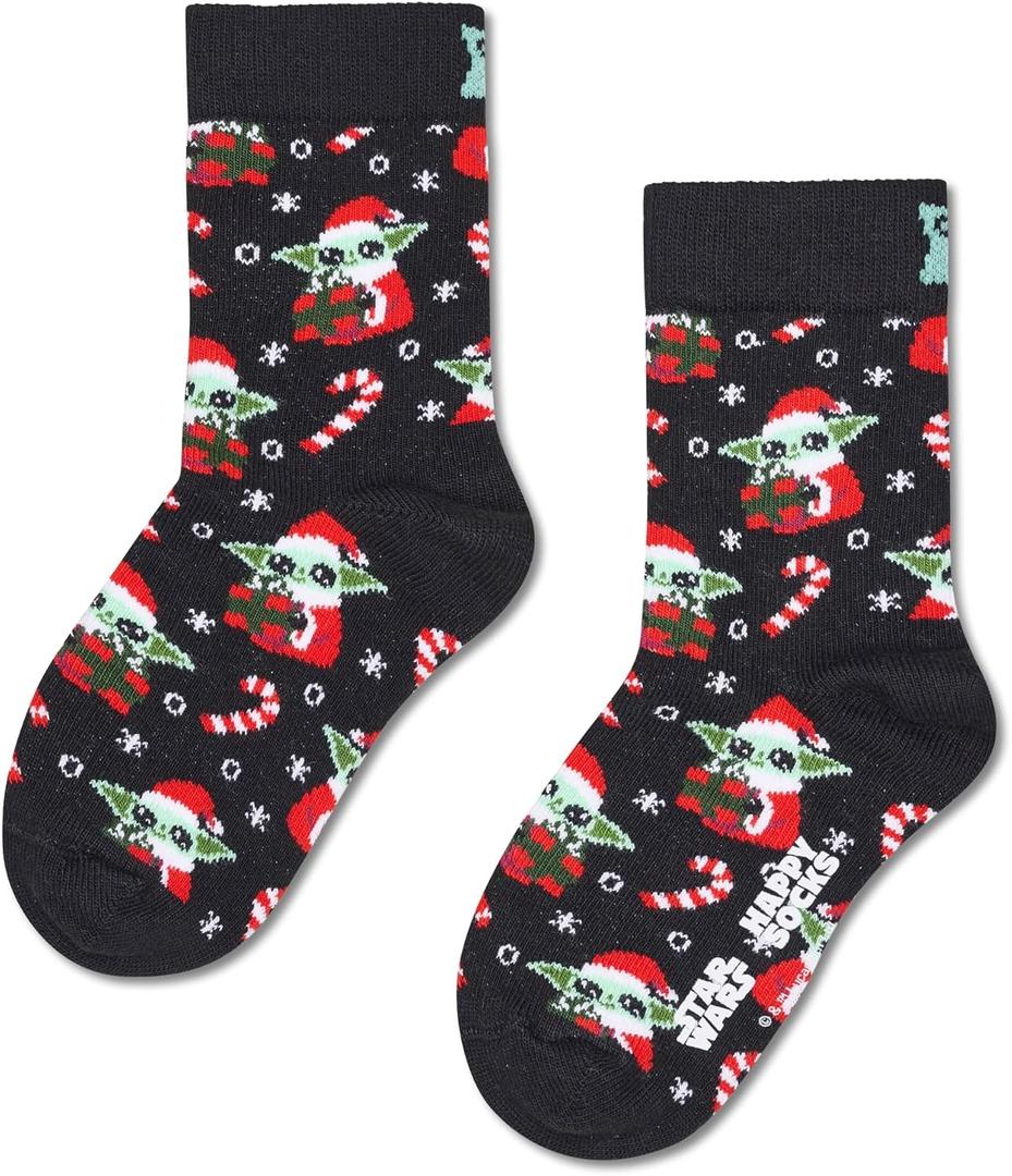 Happy Socks boys Kids Star Wars Holiday Grogu Sock