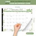 2026 Desk Calendar 22'' x 17'', Large Monthly Desktop Calendar, 18 Months Desk Pad (Jan. 2026 - Jun. 2027) for Home School Office Supplies (Leaf)