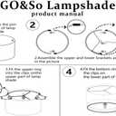 GO&SO Black Velvet Lamp Shades - 13" Top x 13" Bottom x 10" High(Spider) Medium Drum Lampshades - Traditional Fabric Lamp Shade for Table Lamps - Replacement Lampshade - Assembly Required
