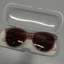 OPTOFENDY Bifocal Reader Sunglasses for Women, Fashion Outdoor Cat Eye Reading Sunglasses with UV400 Protection, Crystal Brown 2.5x